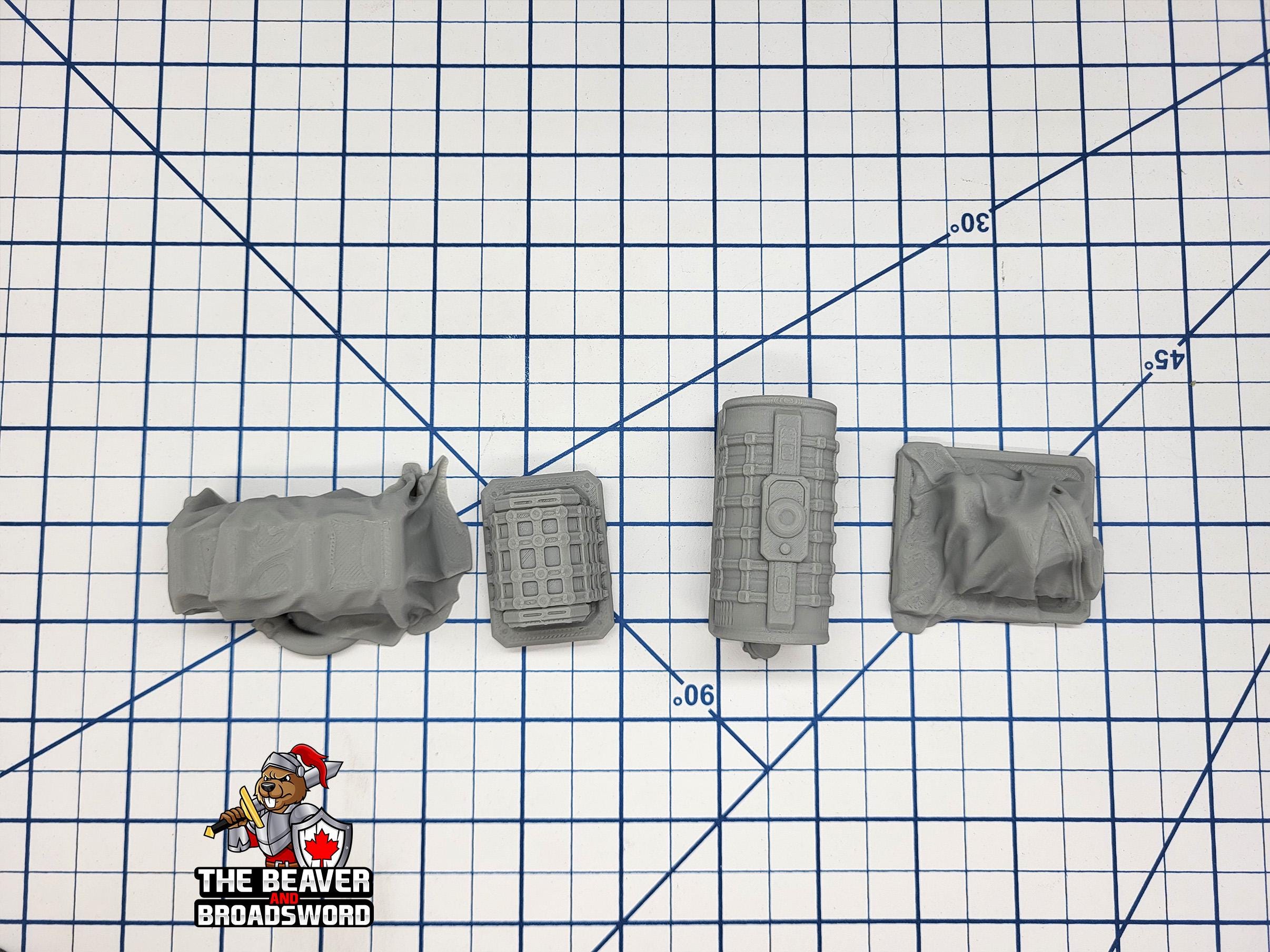 Scifi Assorted Cargo - EC3D , Infinity, Legion, Cyberpunk, Starfinder, tabletop terrain, Sci-fi Scenery, Wargaming, Space Hangar, Shipping