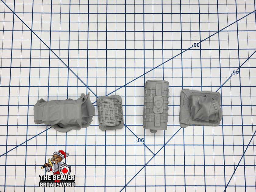 Scifi Assorted Cargo - EC3D , Infinity, Legion, Cyberpunk, Starfinder, tabletop terrain, Sci-fi Scenery, Wargaming, Space Hangar, Shipping