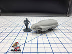 Scifi Hover Taxi - EC3D , Infinity, Legion, Cyberpunk, Starfinder, tabletop terrain, Sci-fi Scenery, Wargaming, Vehicle, Car, Futuristic