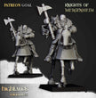 Knights of Mergenheim Miniature Set - 28/32mm Scale Premium Resin Models for Wargaming and RPG, DnD, Human, Sunland, Durable, High Quality