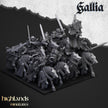 Questing Knights Miniature Set - 28/32mm Scale Premium Resin Models for Wargaming and RPG, DnD, Human, Gallia, Durable, High Quality