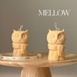 Handmade Owl Soy Candle: Sculptural Art Gift