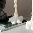 Bust Candlestick Holder: Jesmonite Minimalist Home Decor