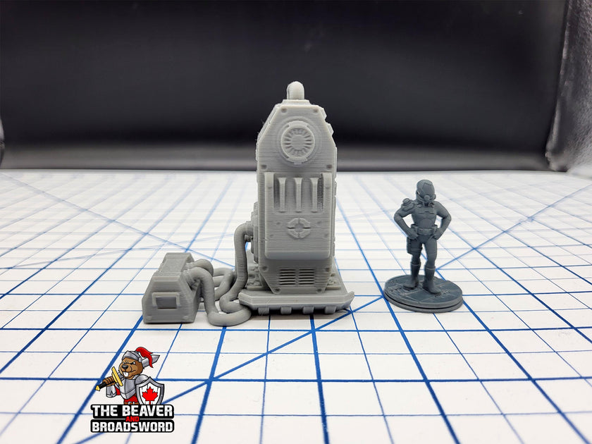 Scifi Power Unit - EC3D , Infinity, Legion, Sci-fi, Cyberpunk, Starfinder, tabletop terrain, Sci-fi Scenery, Wargaming, Space, Battery