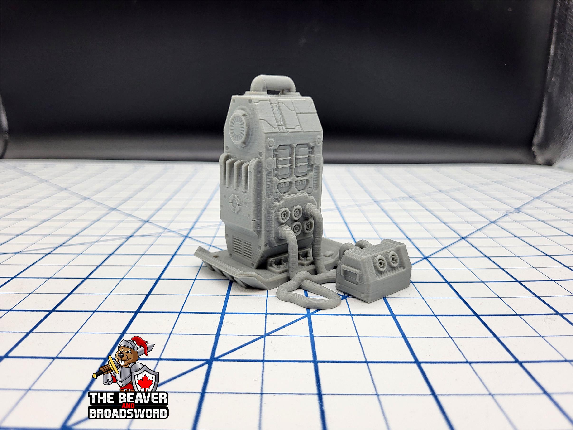 Scifi Power Unit - EC3D , Infinity, Legion, Sci-fi, Cyberpunk, Starfinder, tabletop terrain, Sci-fi Scenery, Wargaming, Space, Battery