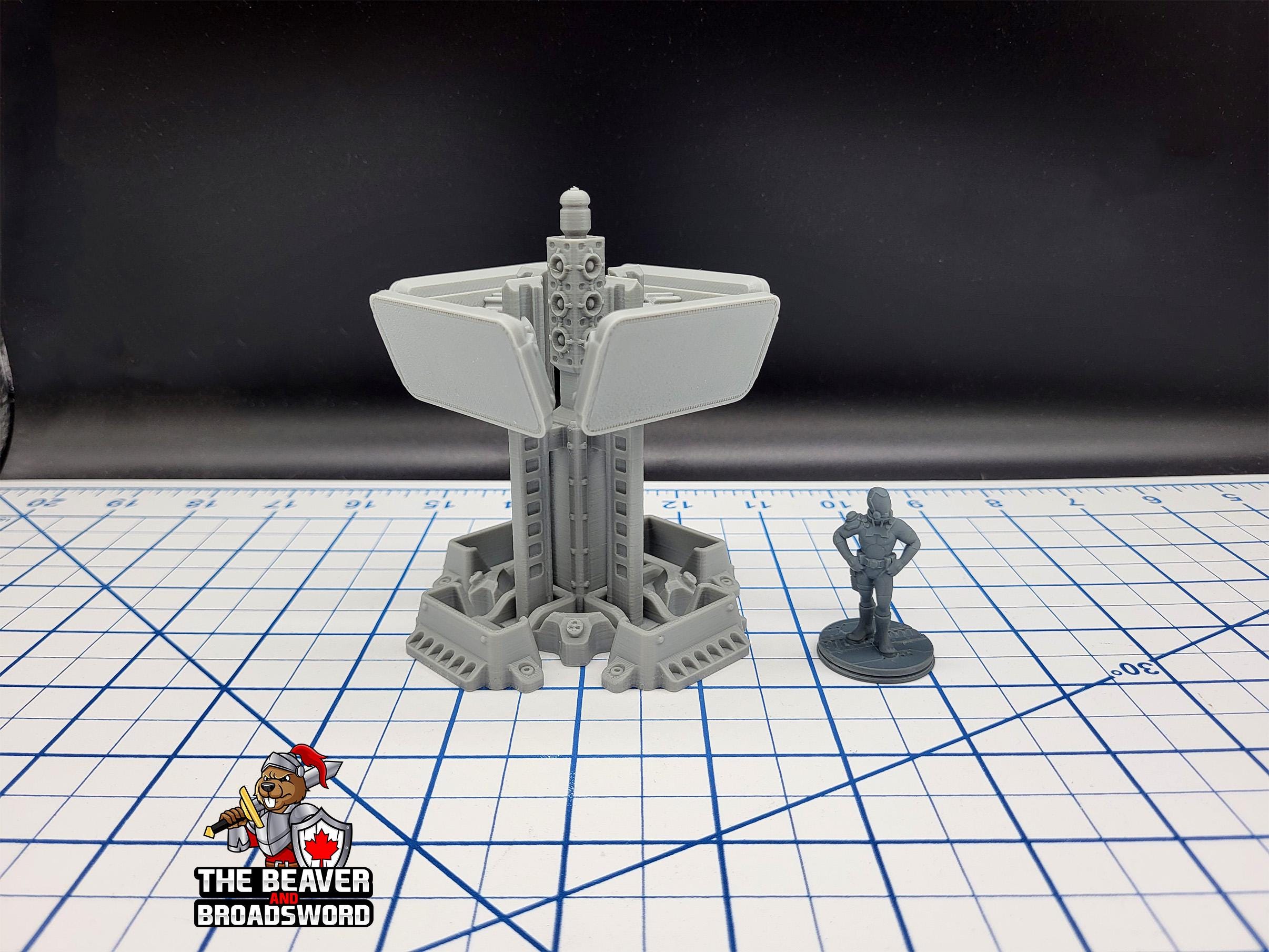Scifi TV Screen Array - EC3D , Infinity, Legion, Sci-fi, Cyberpunk, Starfinder, tabletop terrain, Sci-fi Scenery, Wargaming, Security