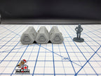 Scifi Medium Cargo Containers - EC3D , Infinity, Legion, Cyberpunk, Starfinder, tabletop terrain, Sci-fi Scenery, Wargaming, Space Hangar