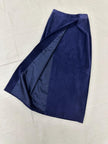 Vintage 80s Purple Maxi Suede Daniel Skirt | Size 10 | Made in Canada