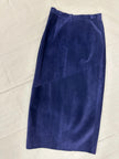 Vintage 80s Purple Maxi Suede Daniel Skirt | Size 10 | Made in Canada