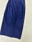 Vintage 80s Purple Maxi Suede Daniel Skirt | Size 10 | Made in Canada