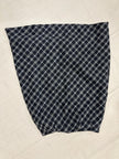 Vintage 90s Black Grey Plaid Aline Pencil Skirt | Grunge | Tag Size Ladies 8
