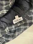 Vintage 90s Black Grey Plaid Aline Pencil Skirt | Grunge | Tag Size Ladies 8