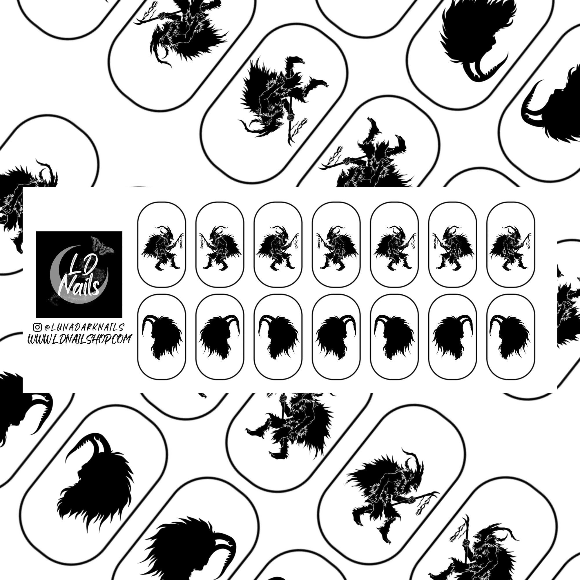 Krampus Christmas Decals