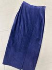 Vintage 80s Purple Maxi Suede Daniel Skirt | Size 10 | Made in Canada