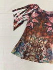 Vintage Y2K Paisley Block Dye Abstract Blouse | Size Small