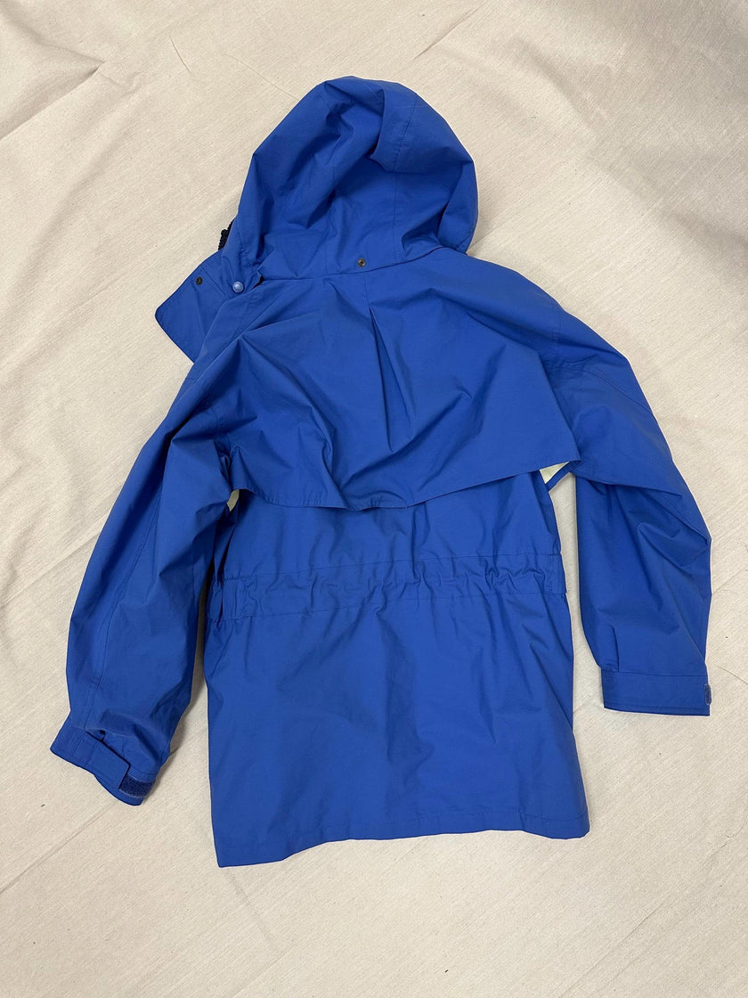 Vintage 90s Cabelas Neon Blue Pink Teal Retro Rain Jacket | Size Large