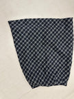 Vintage 90s Black Grey Plaid Aline Pencil Skirt | Grunge | Tag Size Ladies 8
