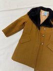 Vintage 1950s Kids Mustard Yellow Peacoat | Size 3 | Made in Winnipeg Canada