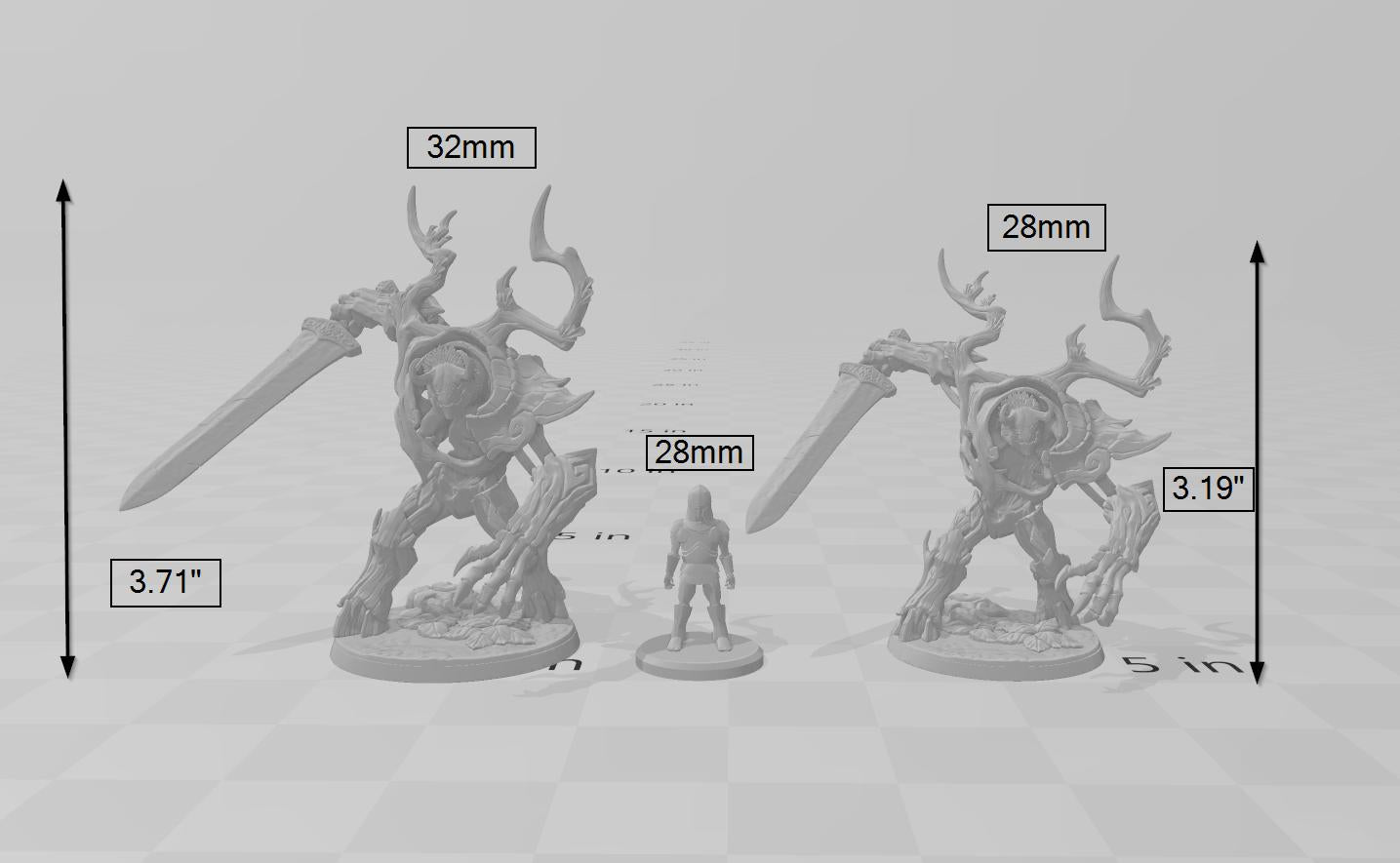 Barkwraith Primordial D, Ent, Monster, Fey, Dryad, DnD, Elven- High Quality Resin Printed 28mm 32mm Tabletop Miniature, Tough Figurine