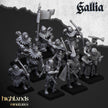 The Peasant Uprising mini set - 28/32mm Scale Premium Resin Models for Wargaming and RPG, DnD, Human, Gallia Durable High Quality Cavalry