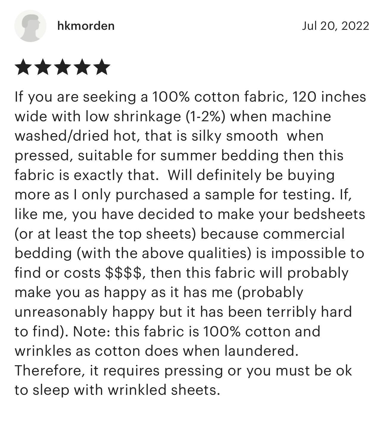 Extra-Wide 110-Inch Cotton Fabric: White & Beige Drapery, Bedding, Crafts - Oeko Tex Certified