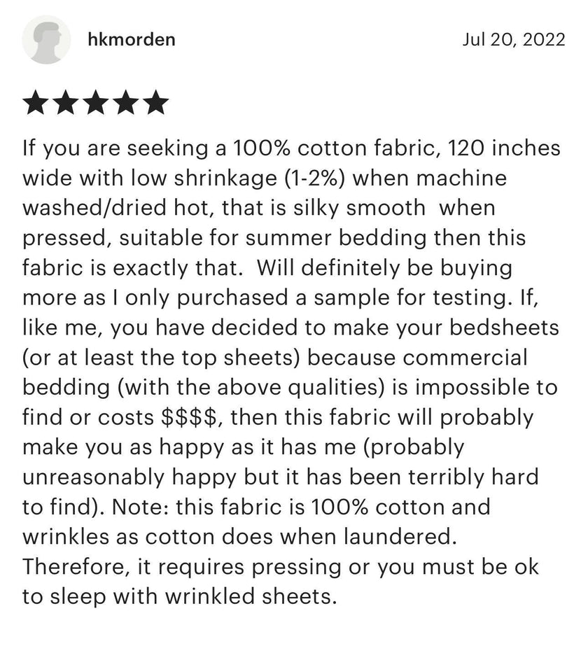 Extra-Wide 110-Inch Cotton Fabric: White & Beige Drapery, Bedding, Crafts - Oeko Tex Certified