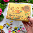Kit - Paint, Plant & Grow DIY Kit with Clay Pot, Sunflower Seeds, Paint Brush, Paint, Soil