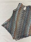 Vintage 90s Elizabeth Zig Zag Strechy Tank Top | Size Medium