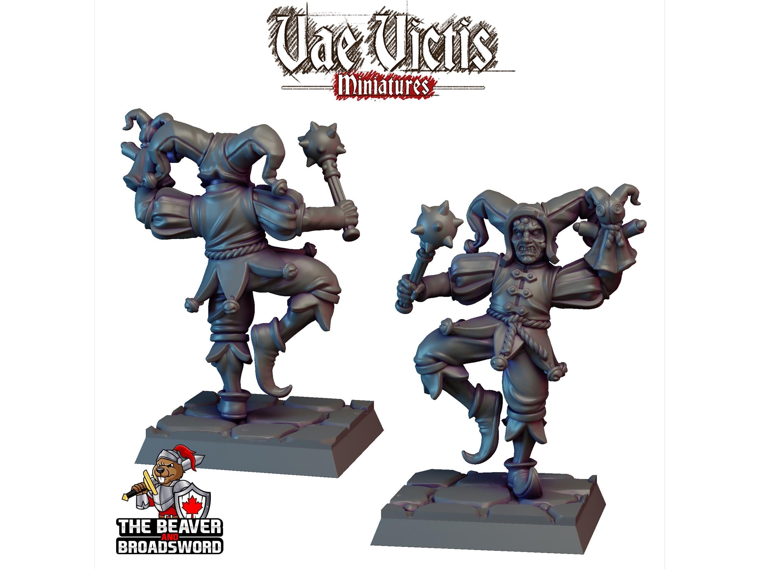 Corrupted Circus Member D, Monster, Fey, Undead, DnD, Fantasy- High Quality Resin Printed 28mm 32mm Tabletop Miniatures, Tough Figurine Mini