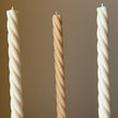 Handmade Spiral Taper Candle: Decorative Soy Wax Candle