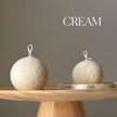 Patterned Ball Soy Candle: Handmade Home Decor, New Home Gift