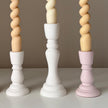 Handmade Jesmonite Candlestick Holder: Modern Table Decor