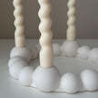 Bubbles Candlestick Holder: Jesmonite Taper Candle, Wedding Table Decor