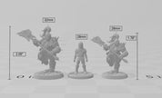 Mountain Orc E Fighter, Barbarian, Ranger premium DnD mini - High Quality Resin Printed 28mm 32mm Tabletop Miniature, Tough Durable Figurine