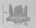 Mountain Orc Shrine, Black Crag Orcs Scatter Terrain - High Quality Resin Printed 28mm 32mm Tabletop Terrain, Tough Figurine