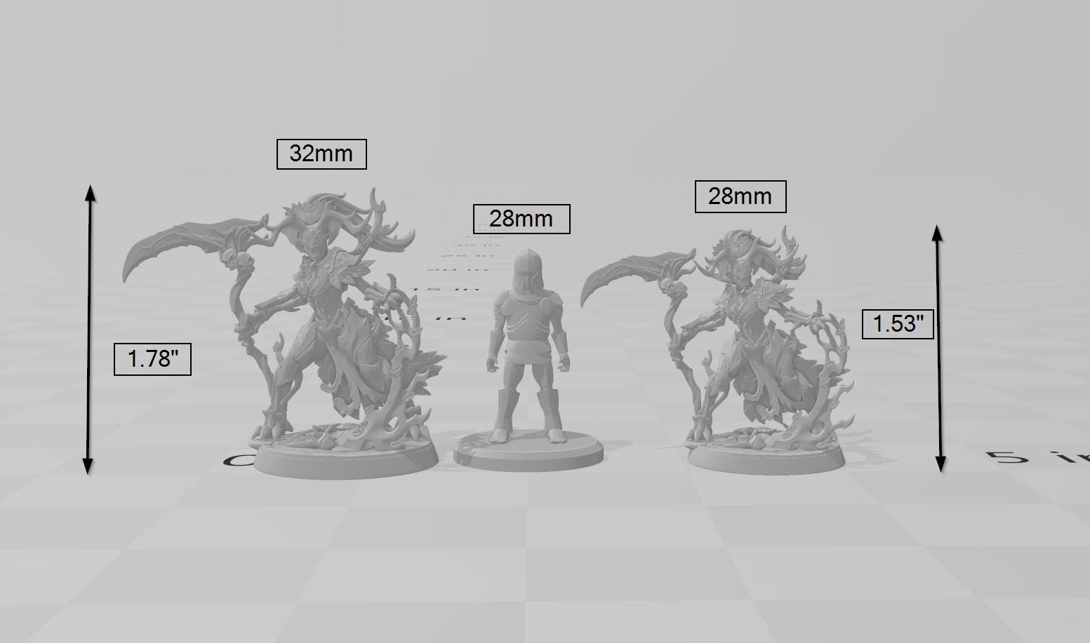Spriggan Enchantress DnD Mini, Fey, Monster, Fairy, Dryad, Elven- High Quality Resin Printed 28mm 32mm Tabletop Miniature, Tough Figurine