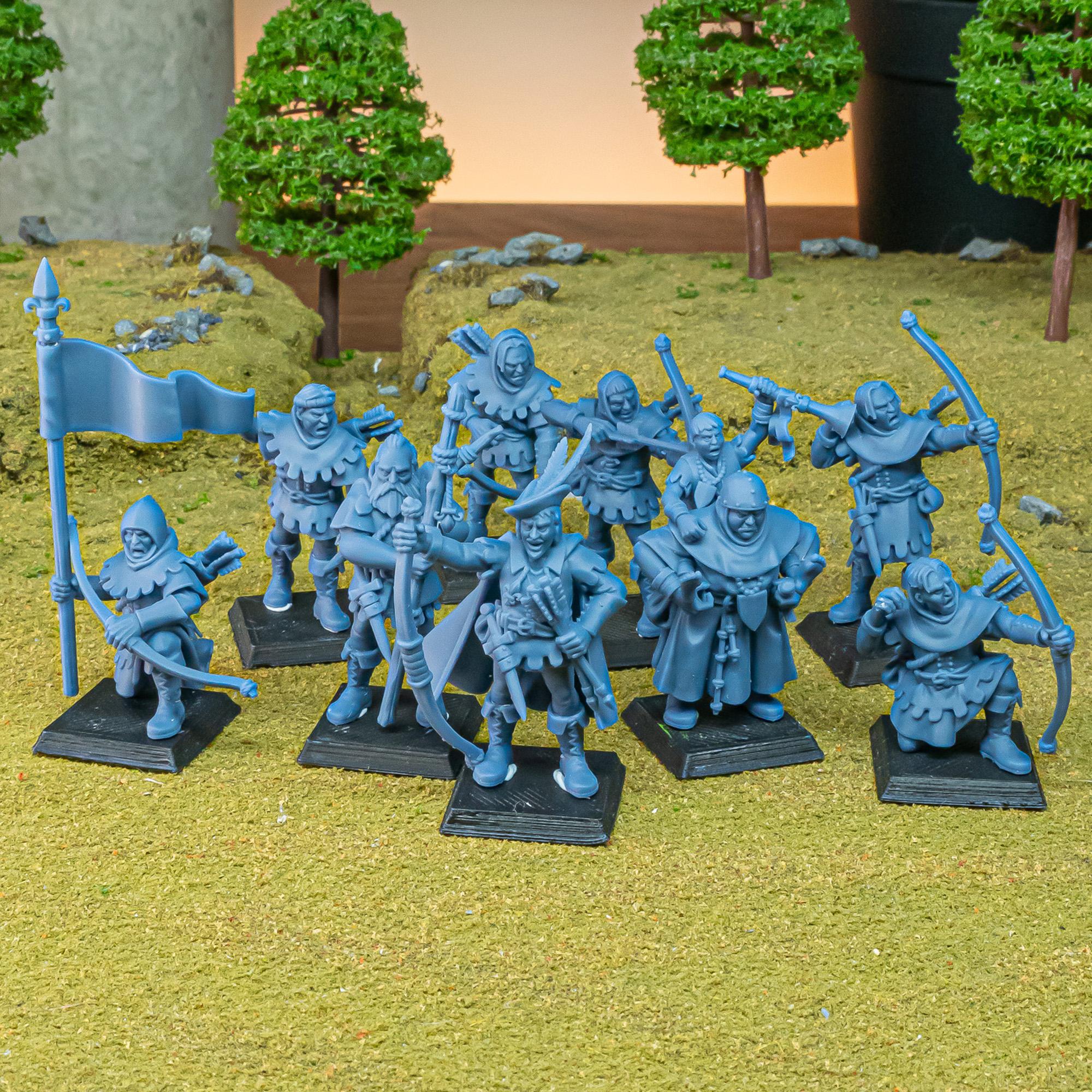 The Peasant Uprising mini set - 28/32mm Scale Premium Resin Models for Wargaming and RPG, DnD, Human, Gallia Durable High Quality Cavalry