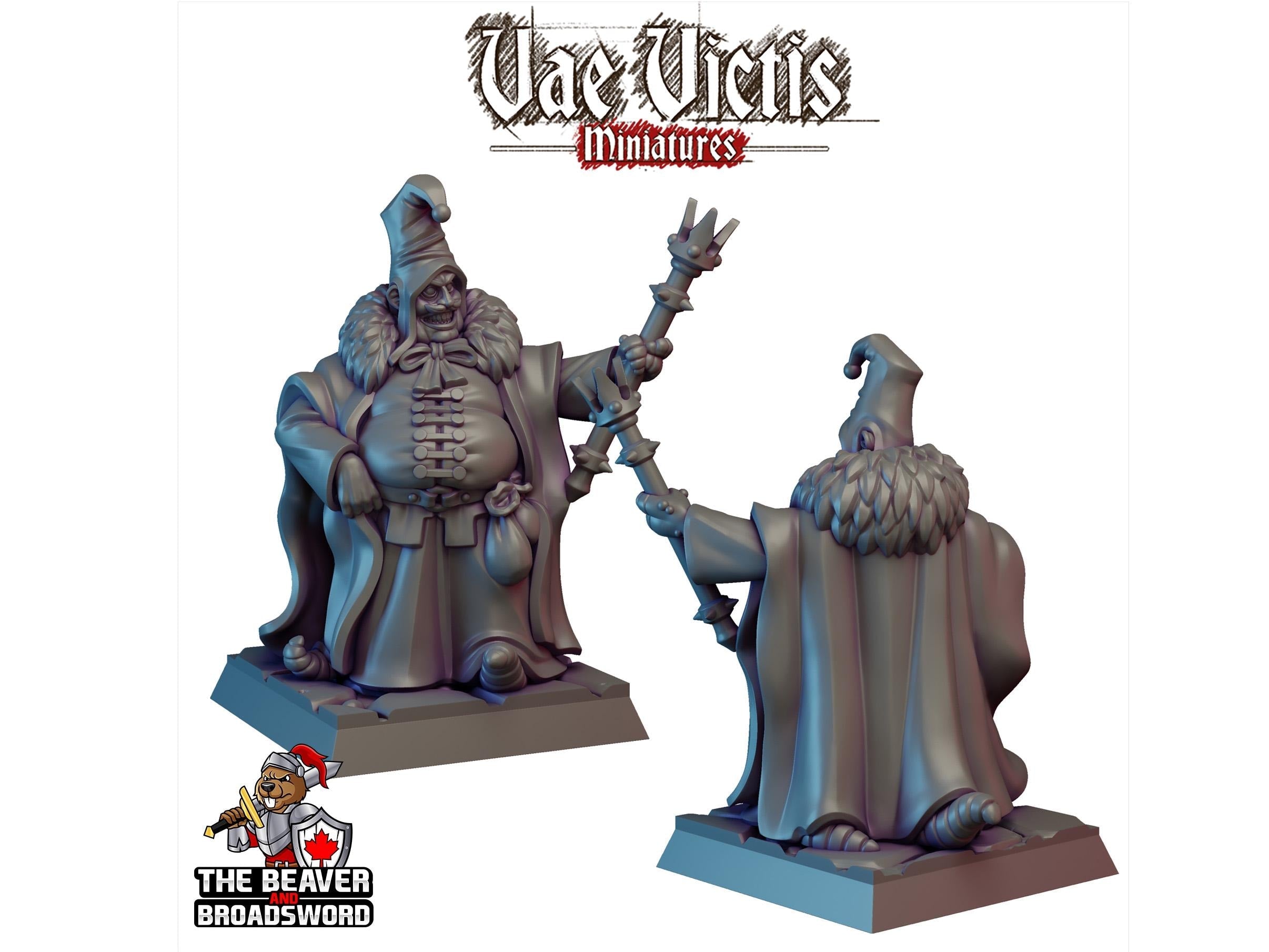 Corrupted Circus Ringleader - Monster, Fey, Undead, DnD, Fantasy- High Quality Resin Printed 28mm 32mm Tabletop Miniatures, Tough Figurine
