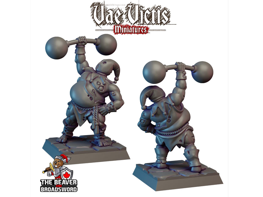 Corrupted Circus Mini Set - Monster, Fey, Undead, DnD, Fantasy- High Quality Resin Printed 28mm 32mm Tabletop Miniatures, Tough Figurine