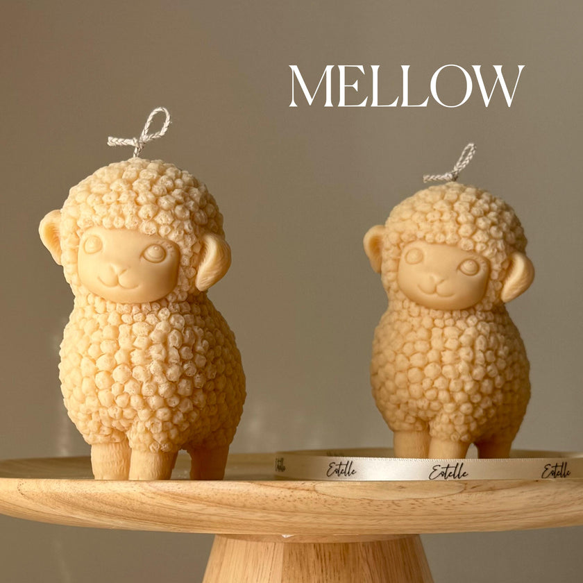 Handmade Sheep Soy Candle | Nursery Decor