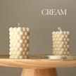 Bubble Soy Pillar Candle: Handmade Home Decor Gift