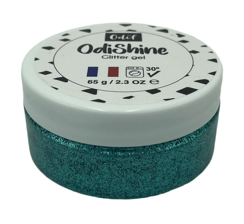 OdiShine Glitter Gel 65g – Multi-Purpose Sparkle Gel for Fabric, Crafts, Scrapbooking & DIY Projects