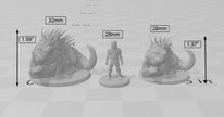 Basilisk | DnD Premium Resin Miniature, Durable and Tough for your TTRPG and Wargaming! 32mm, 28mm, Beast, Animal, Mountain, Monstrosity