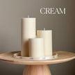 Soy Blend Pillar Candle Set: Minimalist Table Decor