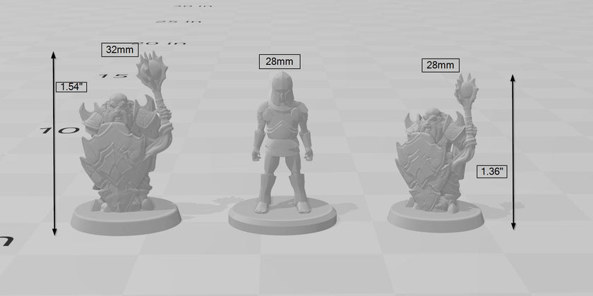 Dark Dwarf 3 | DnD Miniature, Premium Resin, Durable and Tough for your TTRPG and Wargaming! 32mm, 28mm, Male, Duergar, Mountain, Underdark