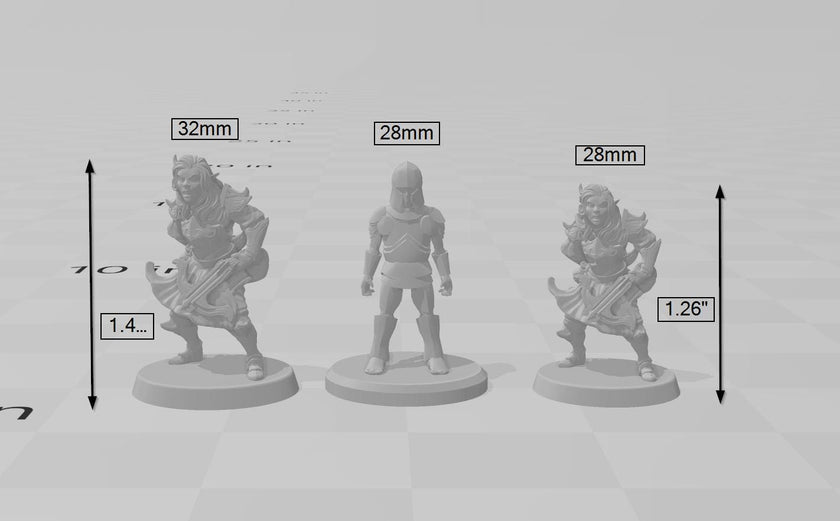 Dark Elf 1 | DnD Miniature, Premium Resin, Durable and Tough for your TTRPG and Wargaming! 32mm, 28mm, Female, Drow, Ranger, Sniper