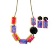 Bright Multicolor Beaded Statement Necklace