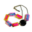 Abstract Rectangle Earrings Post or Clip On