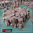 Raised Caverns | DnD Cave Scatter Terrain Rocks Dungeon Printable Scenery RPG Tabletop Miniature Game Tiles 3D Printed TTRPG Pathfinder