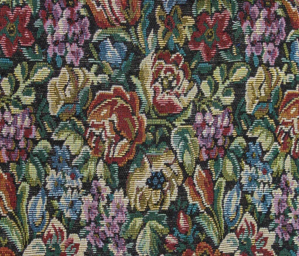 Floral Tapestry Jacquard Fabric - Heavyweight Upholstery, Home Decor